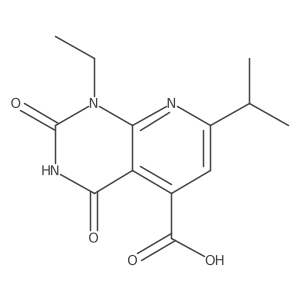 1-ethyl-2,4-dioxo-7-(propan-2-yl)-1H,2H,3H,4H-pyrido[2,3-d]pyrimidine-5-carboxylic acid结构式