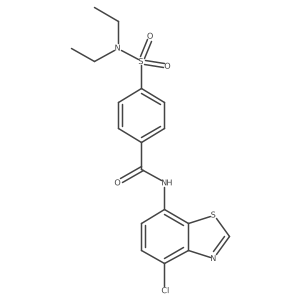 N-(4-chlorobenzo[d]thiazol-7-yl)-4-(N,N-diethylsulfamoyl)benzamide结构式