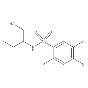 4-chloro-N-[1-(hydroxymethyl)propyl]-2,5-dimethylbenzenesulfonamide结构式