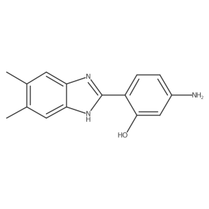 5-Amino-2-(5,6-dimethyl-1H-benzo[d]imidazol-2-yl)phenol结构式