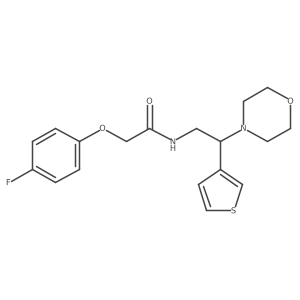 2-(4-fluorophenoxy)-N-(2-morpholino-2-(thiophen-3-yl)ethyl)acetamide Structure