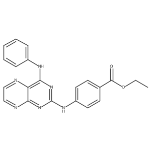 Ethyl 4-{[4-(phenylamino)pteridin-2-yl]amino}benzoate Structure