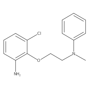 N-[2-(2-Amino-6-chlorophenoxy)ethyl]-N-methyl-N-phenylamine Structure