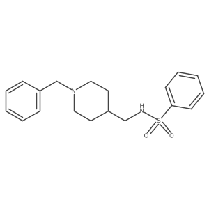 N-[(1-benzylpiperidin-4-yl)methyl]benzenesulfonamide结构式
