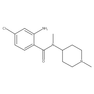 2-Amino-4-chloro-N-methyl-N-(1-methyl-4-piperidinyl)benzamide结构式