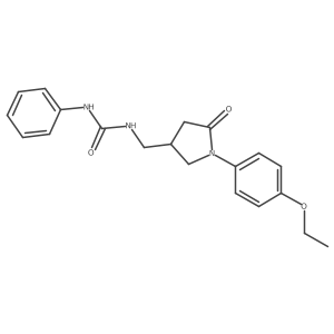 1-((1-(4-Ethoxyphenyl)-5-oxopyrrolidin-3-yl)methyl)-3-phenylurea Structure