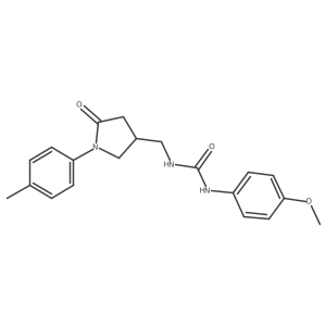 1-(4-Methoxyphenyl)-3-((5-oxo-1-(p-tolyl)pyrrolidin-3-yl)methyl)urea Structure