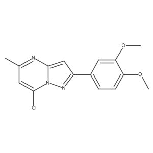 7-Chloro-2-(3,4-dimethoxyphenyl)-5-methylpyrazolo[1,5-a]pyrimidine Structure