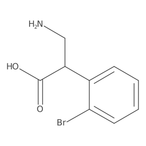 3-Amino-2-(2-bromophenyl)propanoic acid结构式