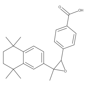 4-[3-Methyl-3-(5,6,7,8-tetrahydro-5,5,8,8-tetramethyl-2-naphthalenyl)-2-oxiranyl]benzoic acid结构式