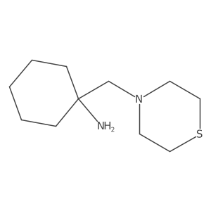 1-(Thiomorpholinomethyl)cyclohexan-1-amine结构式