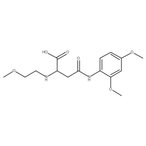 4-((2,4-Dimethoxyphenyl)amino)-2-((2-methoxyethyl)amino)-4-oxobutanoic acid结构式