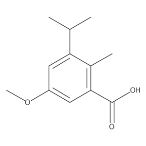 5-Methoxy-2-methyl-3-(1-methylethyl)benzoic acid Structure