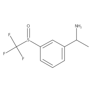 1-[3-(Trifluoromethylsulfinyl)phenyl]ethanamine Structure