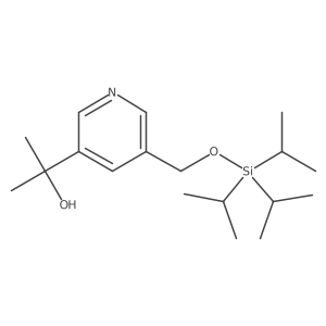 2-(5-((Triisopropylsilyloxy)methyl)pyridin-3-yl)propan-2-ol Structure