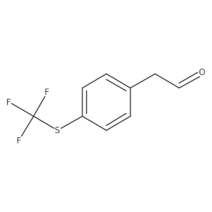 2-(4-((Trifluoromethyl)thio)phenyl)acetaldehyde Structure