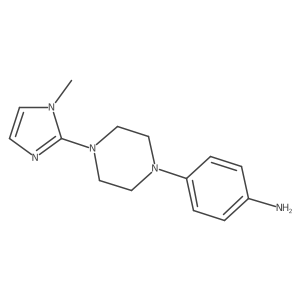 Benzenamine,4-[4-(1-methyl-1h-imidazol-2-yl)-1-piperazinyl]- Structure