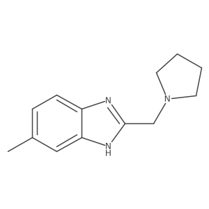 6-Methyl-2-(1-pyrrolidinylmethyl)-1H-benzimidazole Structure