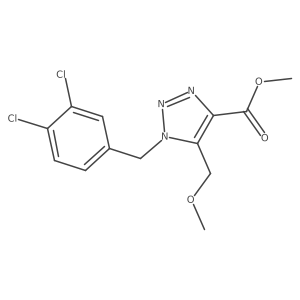 Methyl 1-[(3,4-dichlorophenyl)methyl]-5-(methoxymethyl)triazole-4-carboxylate Structure