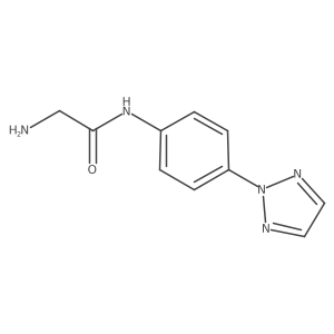 2-Amino-N-[4-(2H-1,2,3-triazol-2-yl)phenyl]acetamide结构式