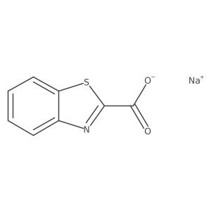 Sodium 1,3-benzothiazole-2-carboxylate结构式