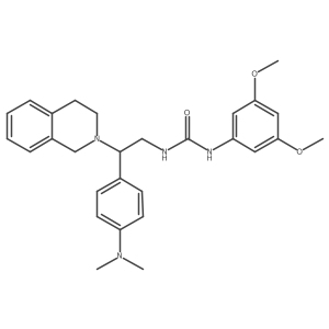 1-(2-(3,4-dihydroisoquinolin-2(1H)-yl)-2-(4-(dimethylamino)phenyl)ethyl)-3-(3,5-dimethoxyphenyl)urea Structure