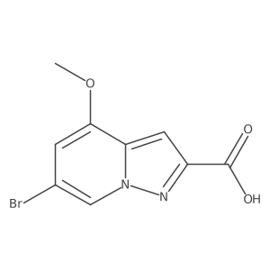 6-Bromo-4-methoxypyrazolo[1,5-a]pyridine-2-carboxylic acid Structure