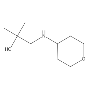 2-Methyl-1-[(oxan-4-yl)amino]propan-2-ol Structure