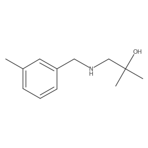 2-Methyl-1-{[(3-methylphenyl)methyl]amino}propan-2-ol结构式