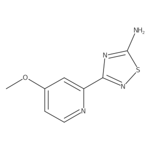 3-(4-Methoxypyridin-2-yl)-1,2,4-thiadiazol-5-amine结构式