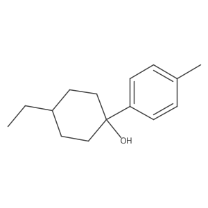 4-Ethyl-1-(4-methylphenyl)cyclohexan-1-ol Structure