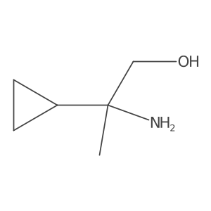2-Amino-2-cyclopropylpropan-1-ol结构式