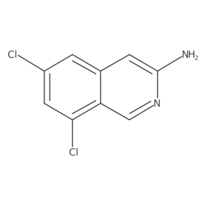 6,8-Dichloroisoquinolin-3-amine结构式