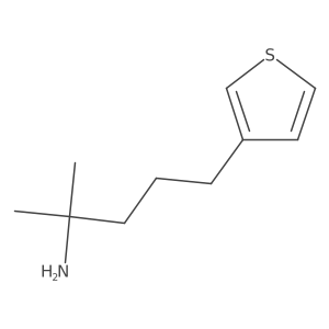2-Methyl-5-(thiophen-3-yl)pentan-2-amine Structure