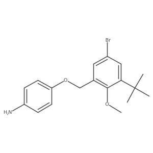 4-(5-Bromo-3-tert-butyl-2-methoxybenzyloxy)phenylamine Structure