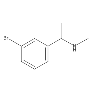 (S)-1-(3-Bromophenyl)-N-methylethan-1-amine Structure