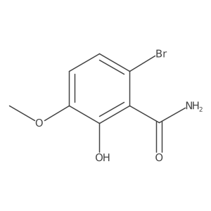 6-Bromo-2-hydroxy-3-methoxybenzamide Structure