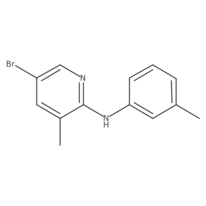 5-Bromo-3-methyl-N-(3-methylphenyl)-2-pyridinamine Structure