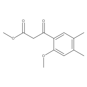 Methyl 3-(2-methoxy-4,5-dimethylphenyl)-3-oxopropanoate结构式