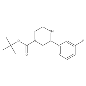 tert-Butyl (S)-3-(3-fluorophenyl)piperazine-1-carboxylate Structure
