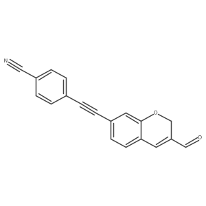 4-((3-Formyl-2H-chromen-7-yl)ethynyl)benzonitrile结构式