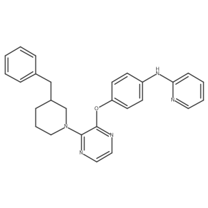 N-[4-[[3-[3-(Phenylmethyl)-1-piperidinyl]-2-pyrazinyl]oxy]phenyl]-2-pyridinamine Structure