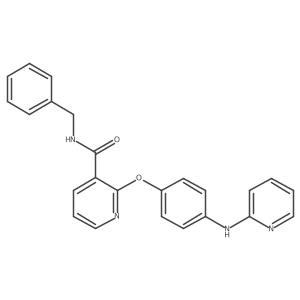 n-Benzyl-2-(4-(pyridin-2-ylamino)phenoxy)nicotinamide结构式