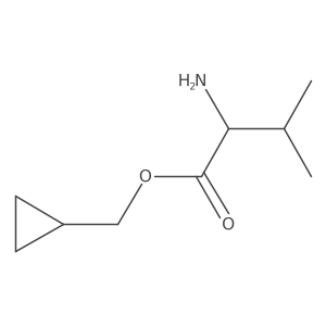 cyclopropylmethyl (2S)-2-amino-3-methylbutanoate结构式