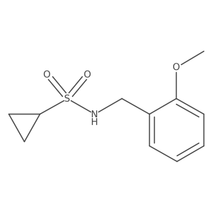 N-(2-methoxybenzyl)cyclopropanesulfonamide Structure