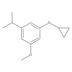 1-Cyclopropoxy-3-isopropyl-5-methoxybenzene Structure