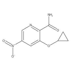 3-Cyclopropoxy-5-nitropicolinamide结构式
