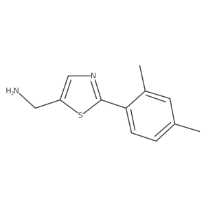 (2-(2,4-Dimethylphenyl)thiazol-5-yl)methanamine结构式