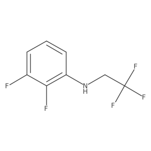2,3-difluoro-N-(2,2,2-trifluoroethyl)aniline结构式