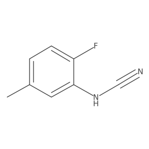 [(2-Fluoro-5-methylphenyl)amino]carbonitrile结构式
